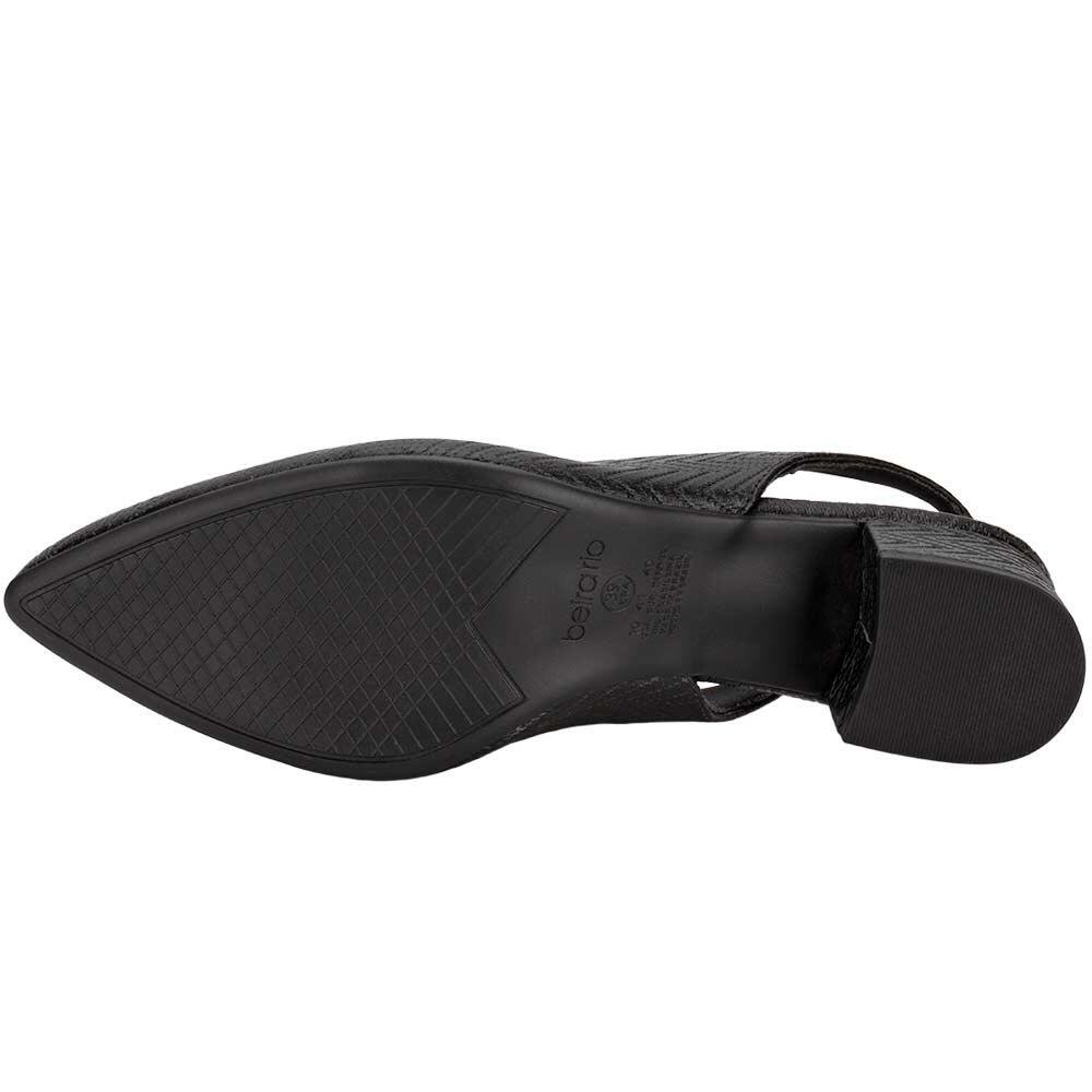 SCARPIN FEMININO SALTO GROSSO BEIRA RIO 4182220 Preto 4