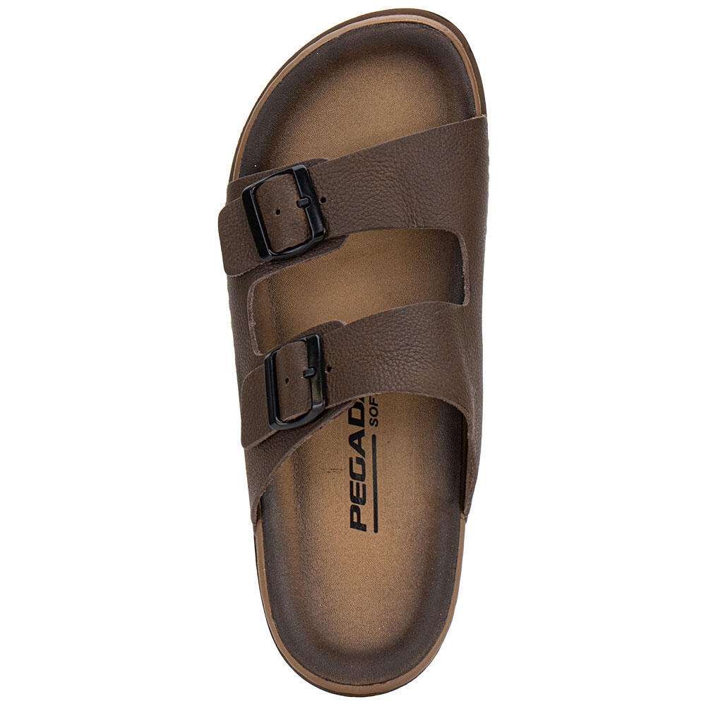 SANDÁLIA MASCULINA CONFORTO PEGADA 134851 Marrom 5