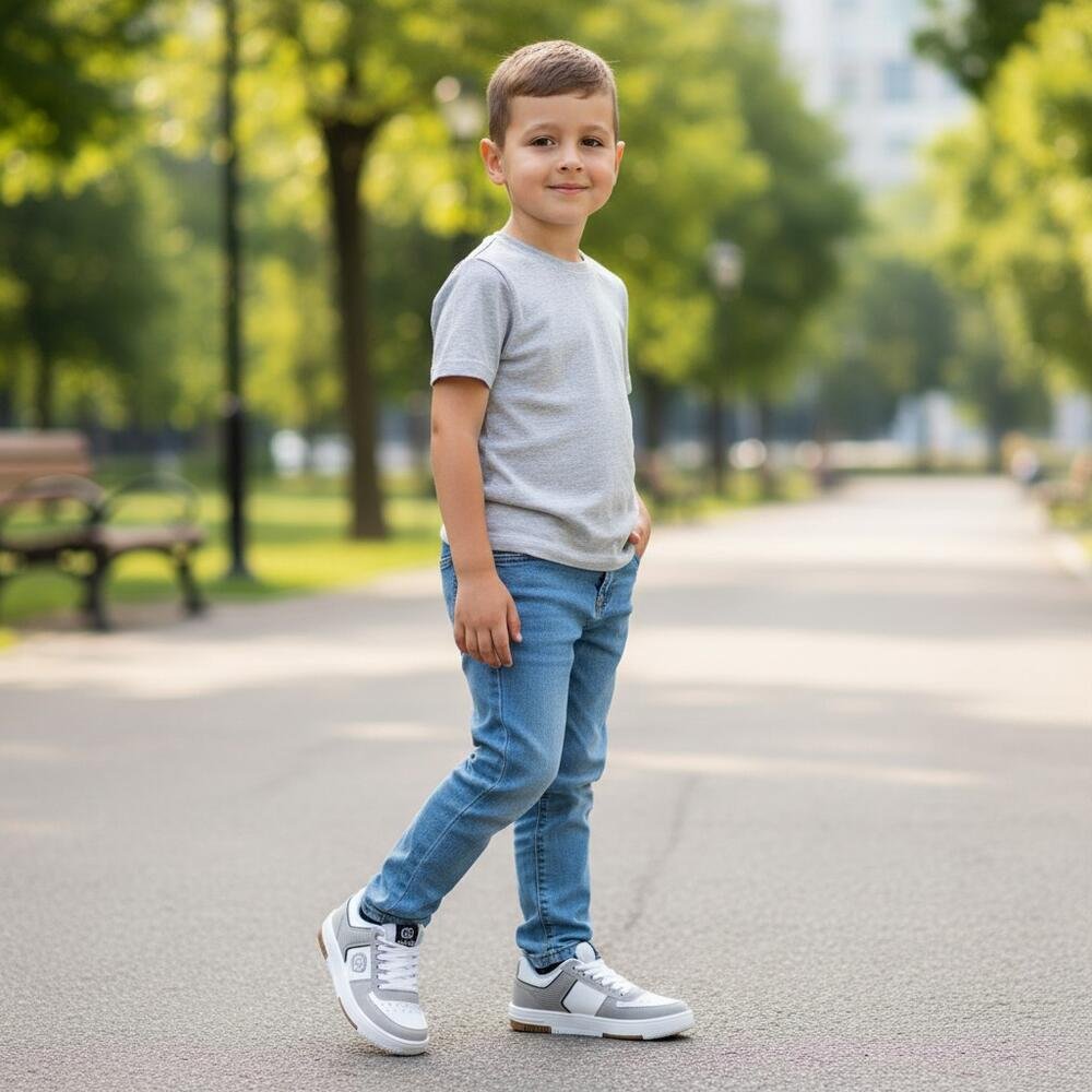 TÊNIS INFANTIL PROMAX 3 OLLIE 418 Branco/Cinza 2