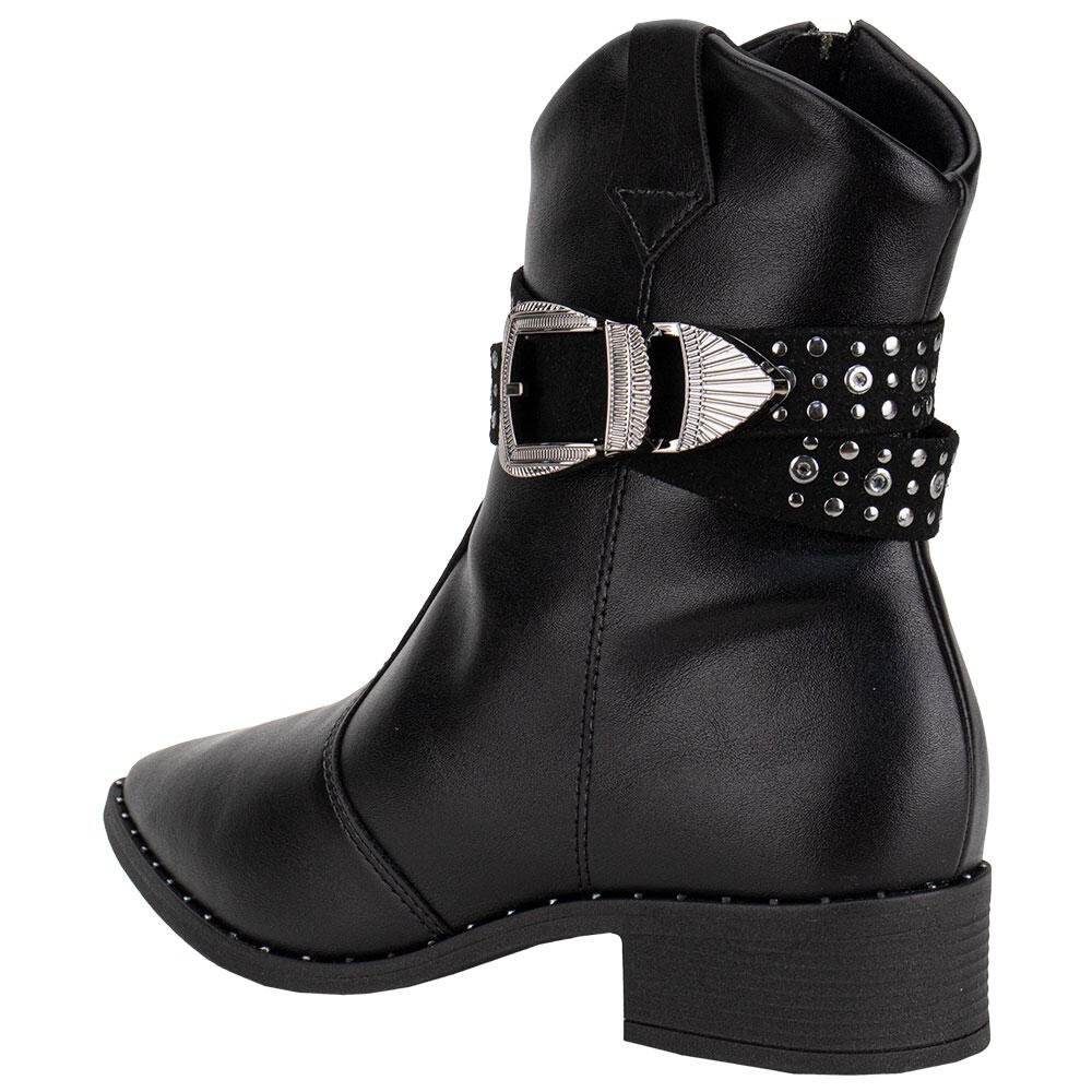 BOTA FEMININA COUNTRY CANO BAIXO BEIRA RIO 9091202 Preto 3