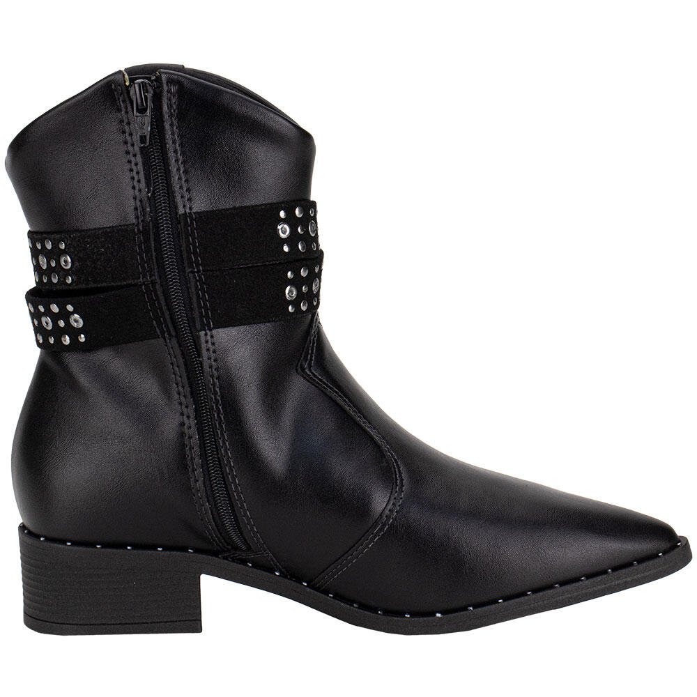 BOTA FEMININA COUNTRY CANO BAIXO BEIRA RIO 9091202 Preto 5