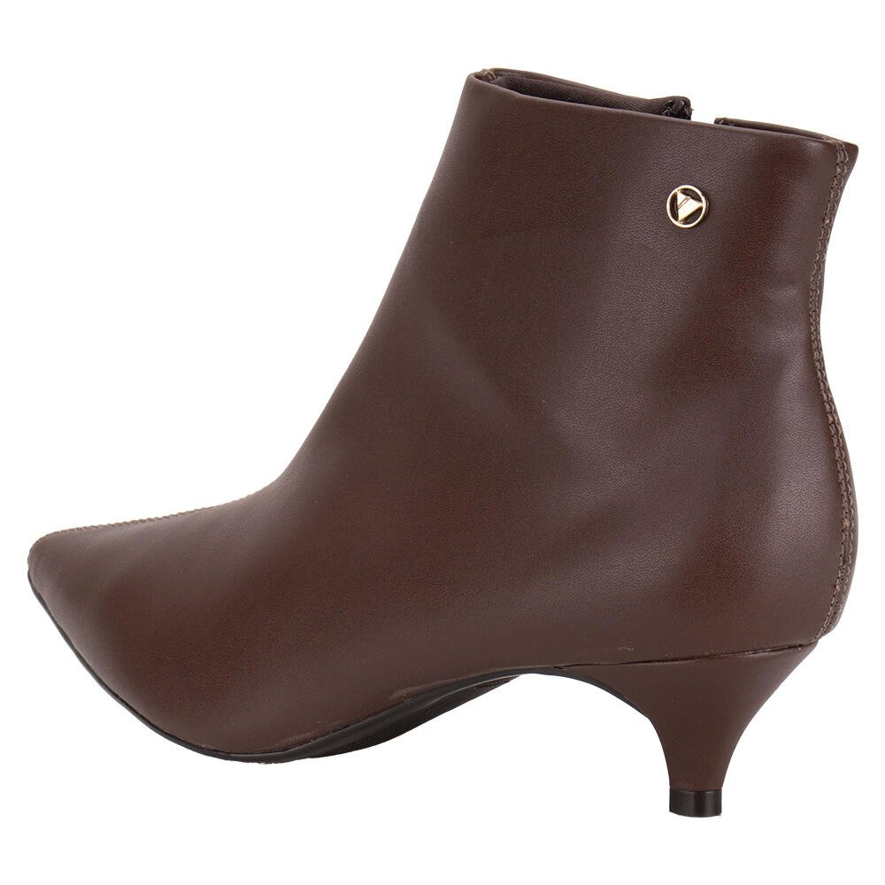 BOTA FEMININA CANO BAIXO VIA UNO 251693 Marrom 3