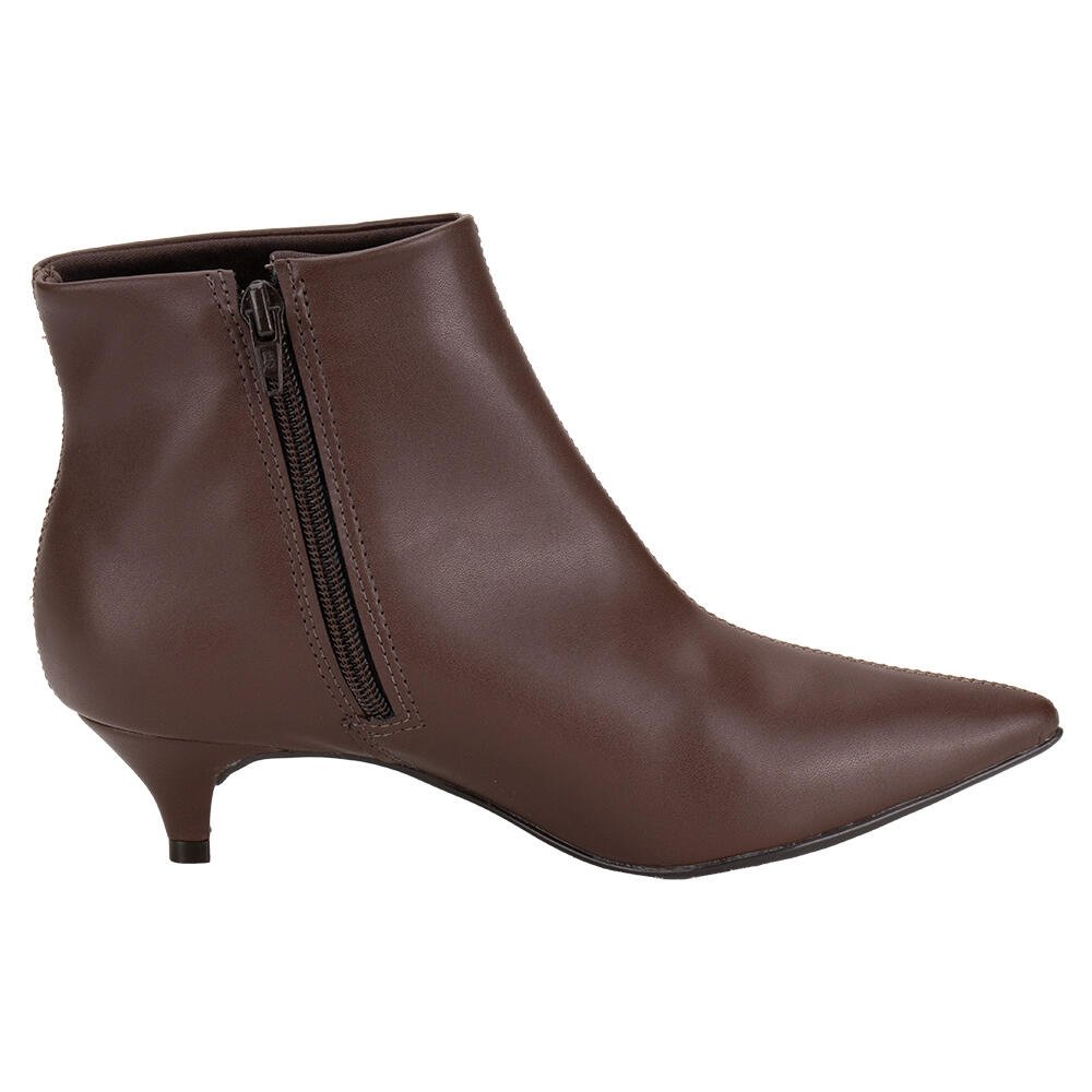 BOTA FEMININA CANO BAIXO VIA UNO 251693 Marrom 4