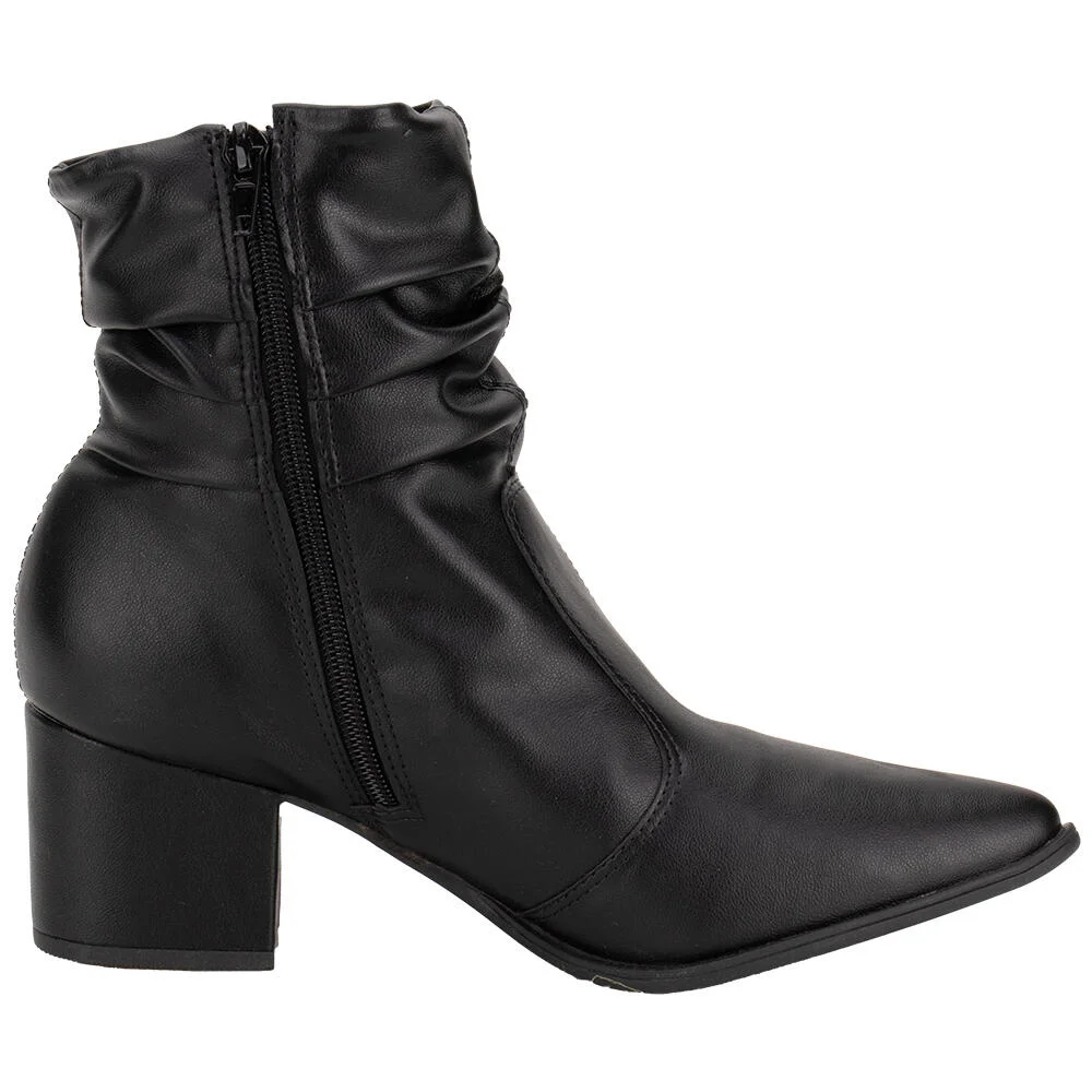 BOTA FEMININA SLOUCH CANO BAIXO VIA UNO 250922 Preto 4