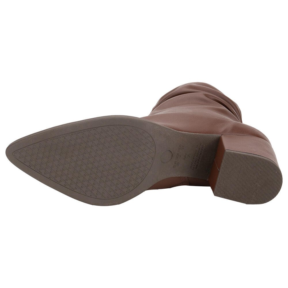 BOTA FEMININA SLOUCH CANO BAIXO VIA UNO 250922 Marrom 5