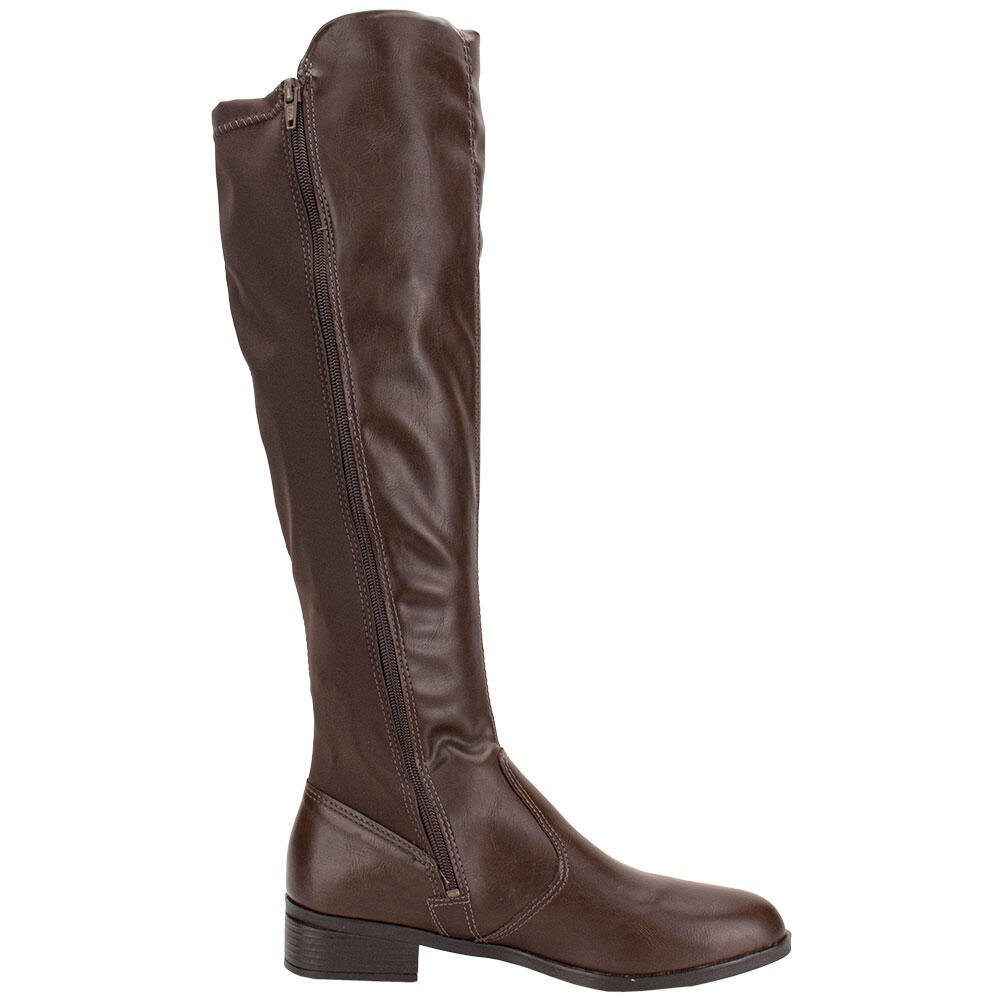 BOTA FEMININA CANO ALTO MISSISSIPI J1092 Marrom 5