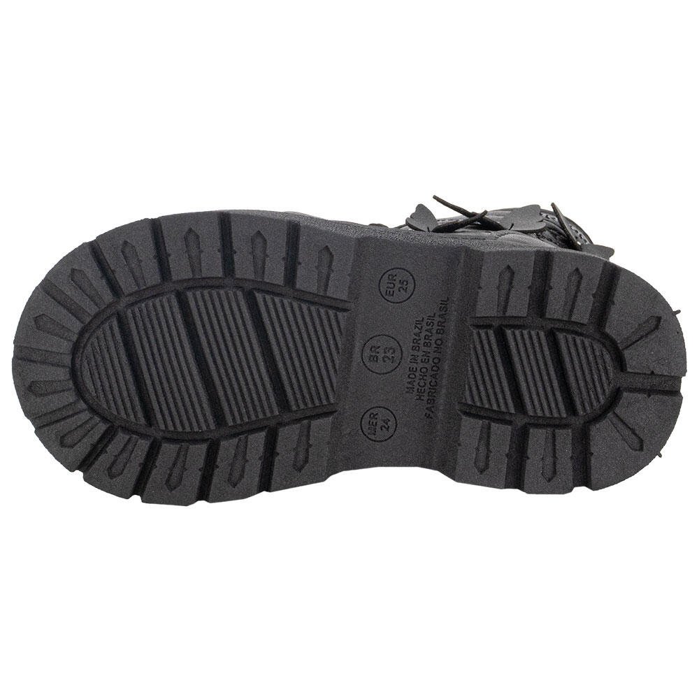 BOTA INFANTIL COTURNO LILY KIDS 16046 Preto 4