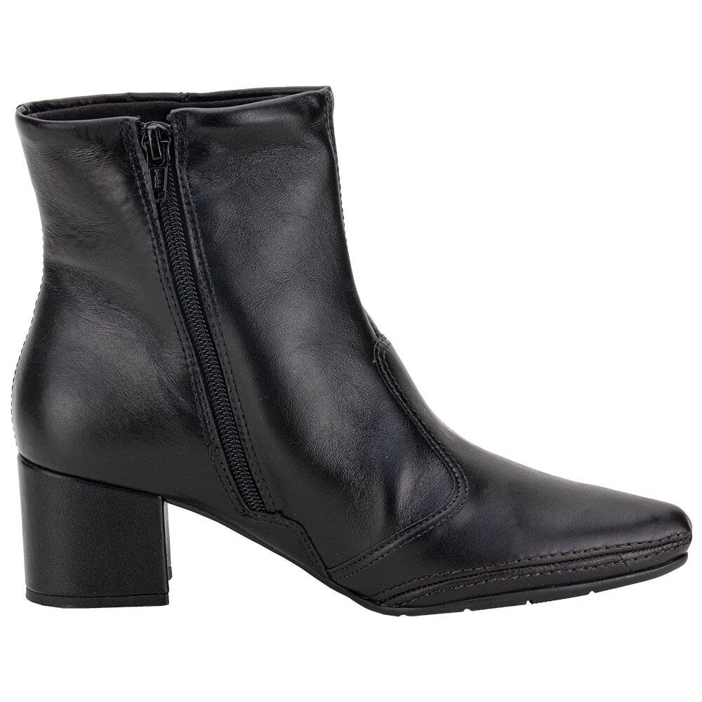 BOTA FEMININA CANO BAIXO TOTAL COMFORT RAMARIM 2657101 Preto 5