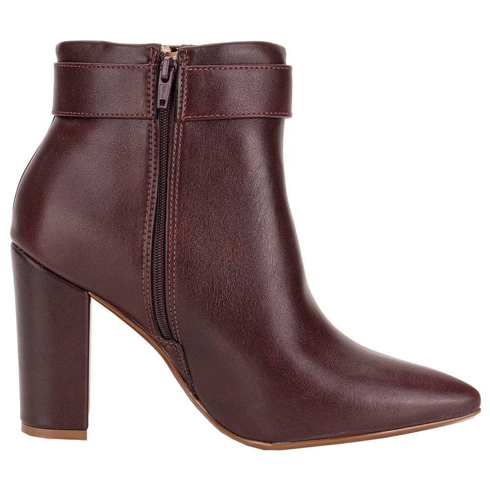 BOTA FEMININA CANO BAIXO VIZZANO 3105105 Vinho 5