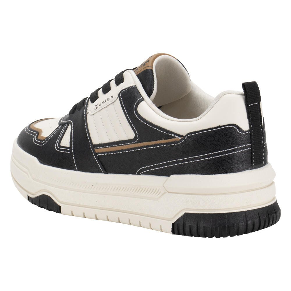 TÊNIS FEMININO CASUAL RAMARIM 2694102 Preto/Bege 4