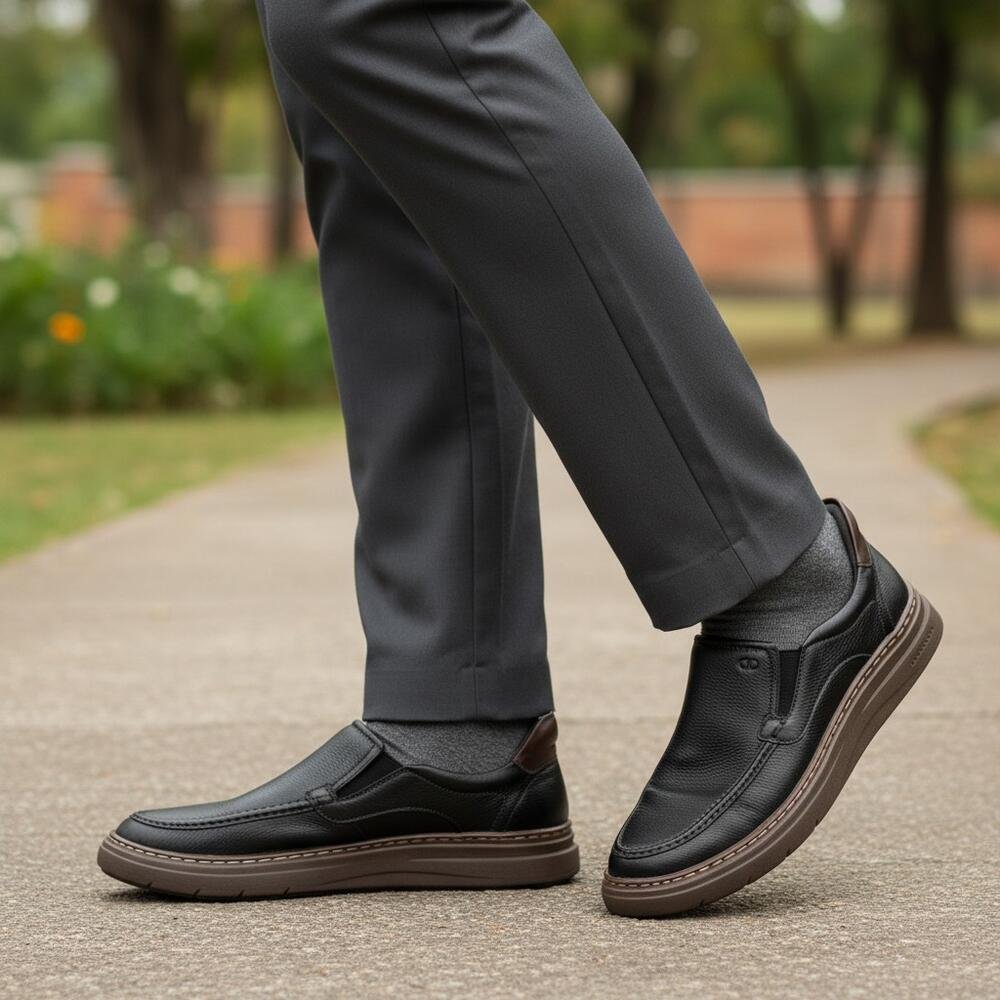 SAPATÊNIS MASCULINO GRID DEMOCRATA 240003 Preto 2