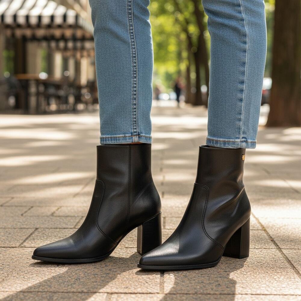 BOTA FEMININA CANO BAIXO RAMARIM 2663101 Preto 2