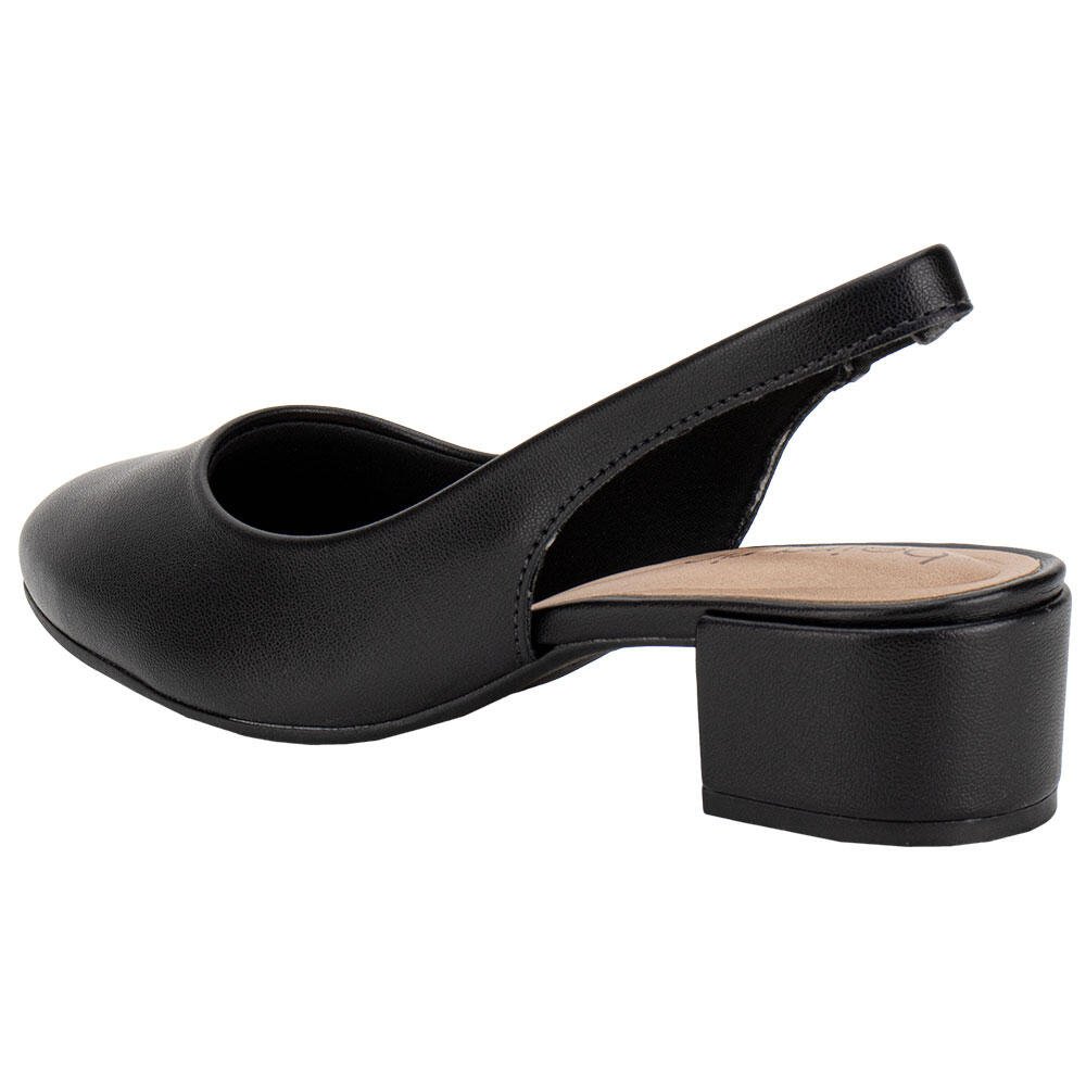 SCARPIN FEMININO SALTO GROSSO BEIRA RIO 4301110 Preto 3