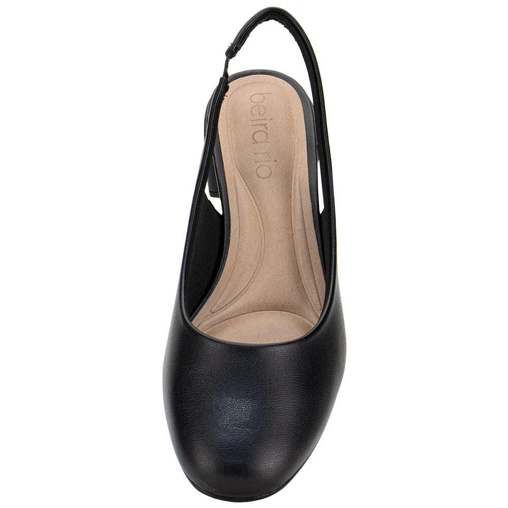 SCARPIN FEMININO SALTO GROSSO BEIRA RIO 4301110 Preto 5