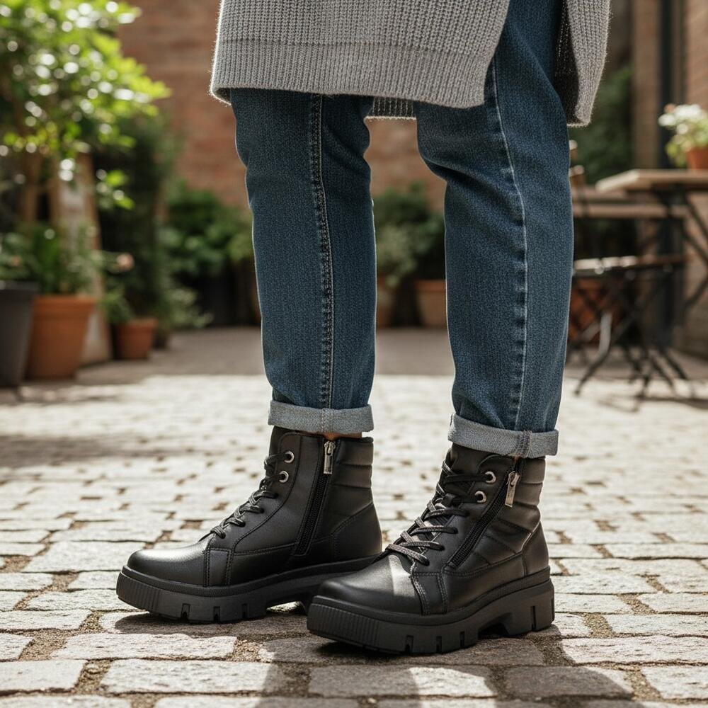 BOTA FEMININA COTURNO KOLOSH C3375 Preto 2