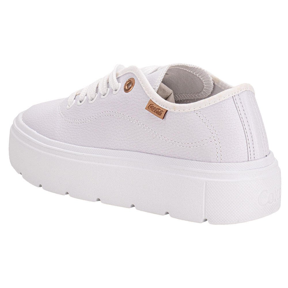 TÊNIS FEMININO HARMONY TOWN COCA-COLA CC2578 Branco 3