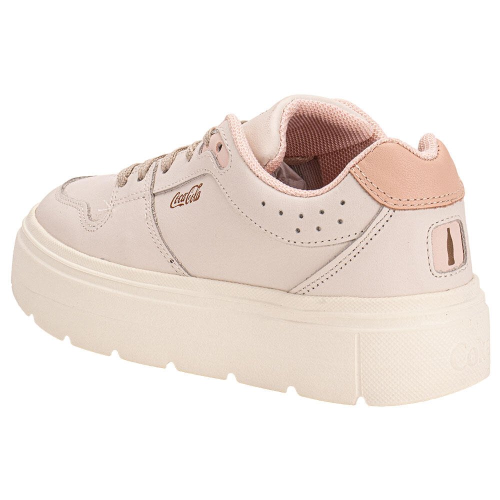 TÊNIS FEMININO HARMONY COCA-COLA CC2522 Bege 3