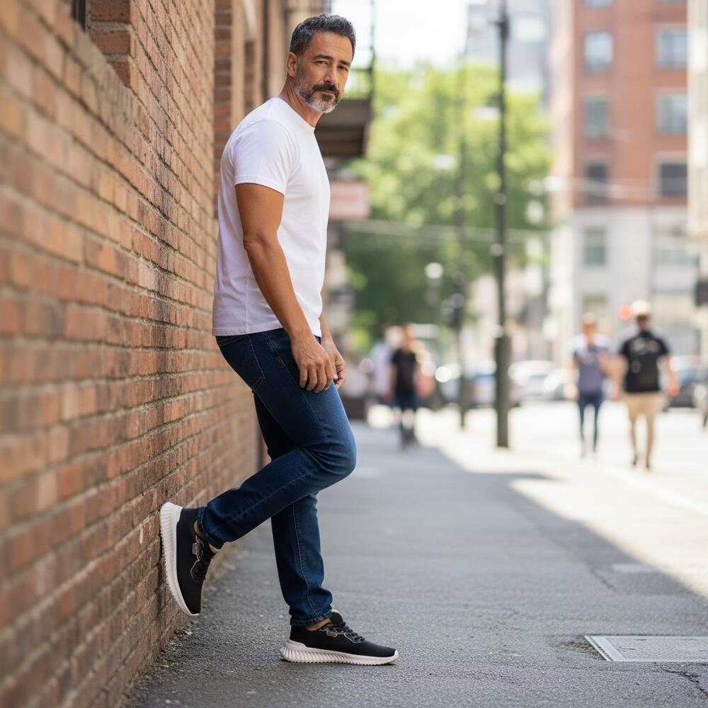 TÊNIS MASCULINO ACTVITTA 4917118 Preto/Bege 2