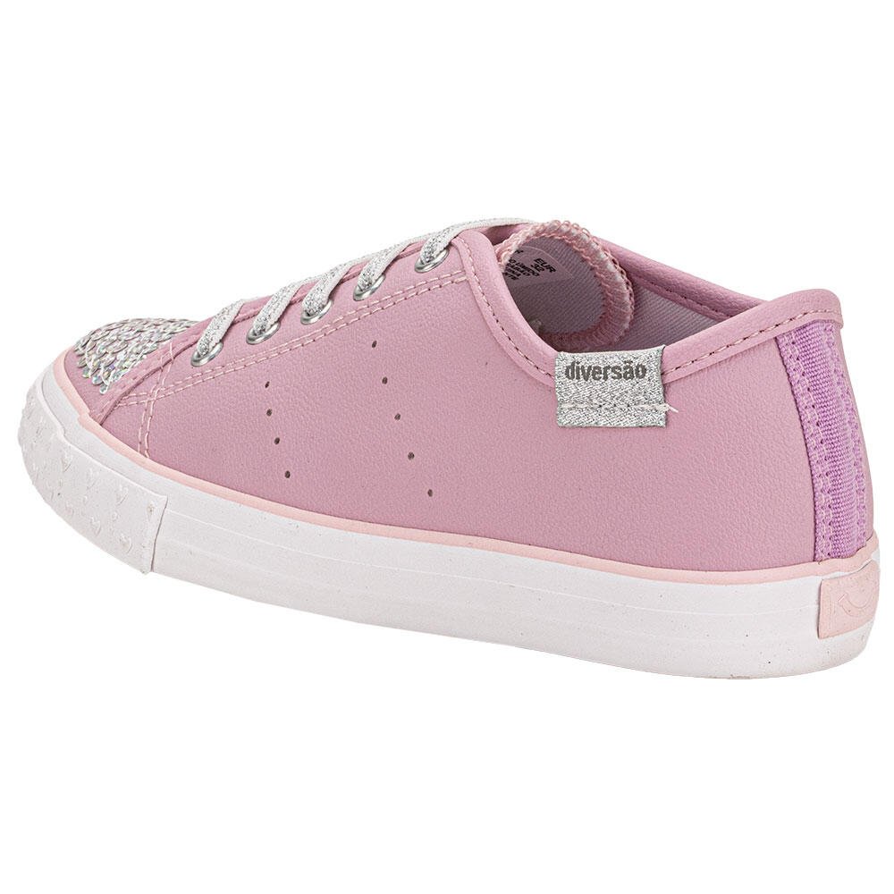 TÊNIS INFANTIL MINI JUSTINE DIVERSÃO DI2384 Rosa 3