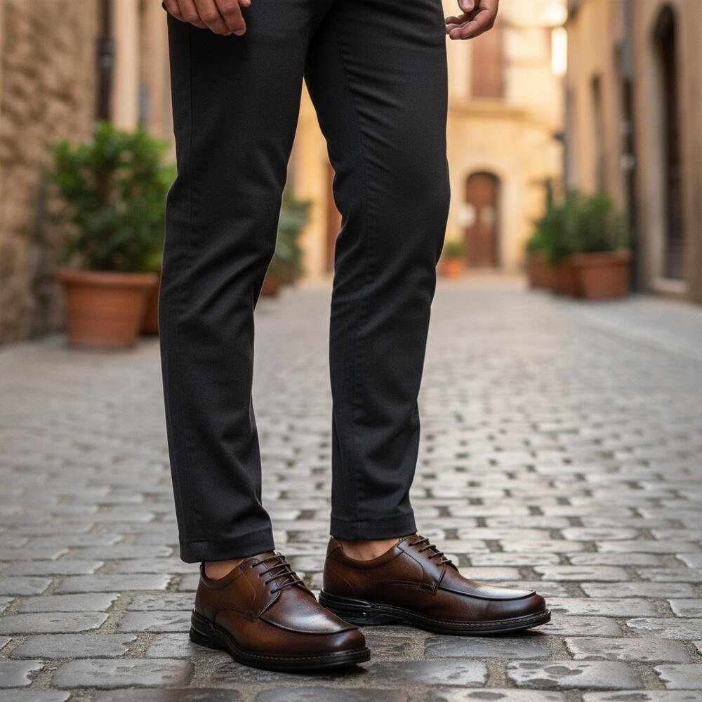 SAPATO MASCULINO SOCIAL AIR MAGNUM DEMOCRATA 593101 Marrom 2