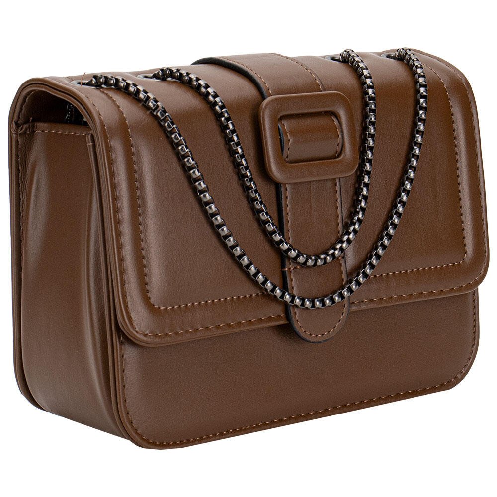 BOLSA FEMININA TRANSVERSAL H.E Q9812 Marrom 3