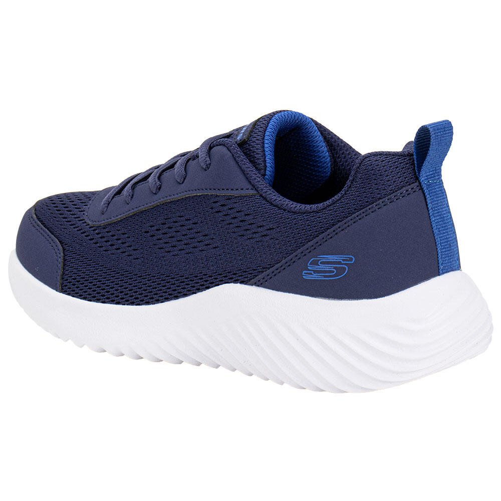 TÊNIS INFANTIL BOUNDER - QUANTA PACER SKECHERS 403822L Azul Marinho