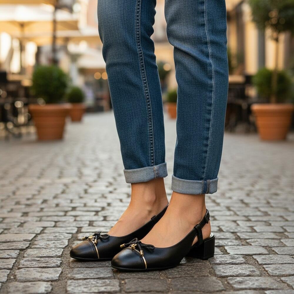 SCARPIN FEMININO SALTO GROSSO BEIRA RIO 4301115 Preto 2