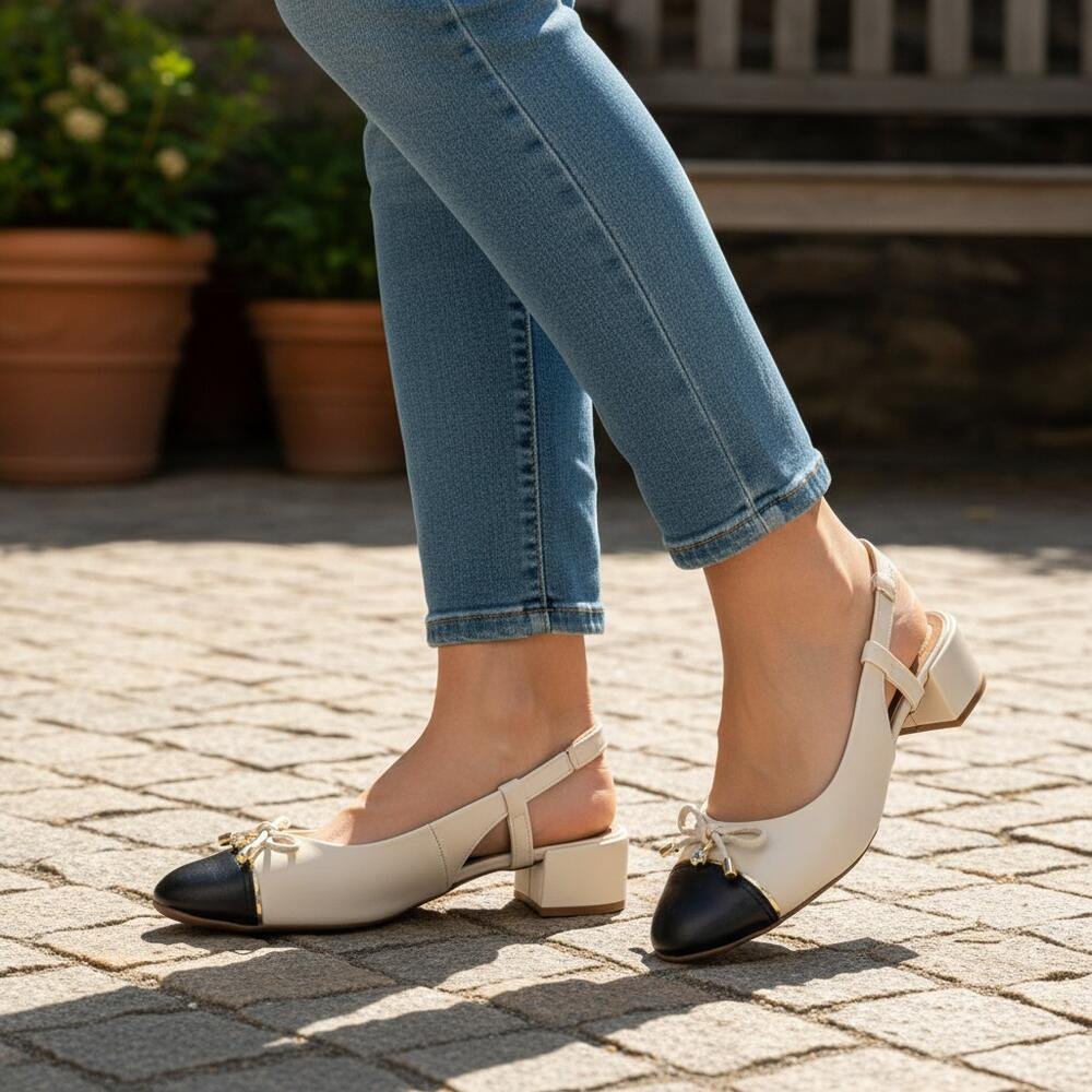 SCARPIN FEMININO SALTO GROSSO BEIRA RIO 4301115 Bege 1