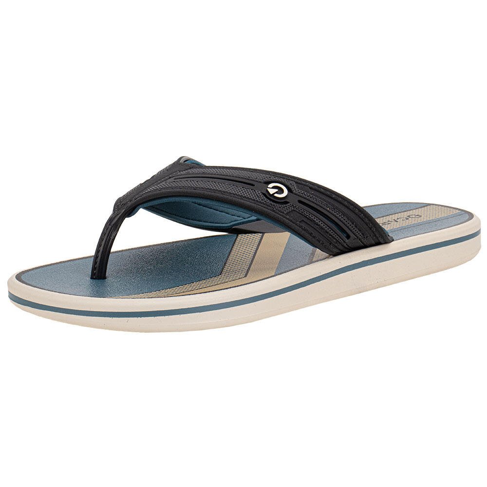 CHINELO MASCULINO PALERMO III CARTAGO BY010 Preto/Azul 3