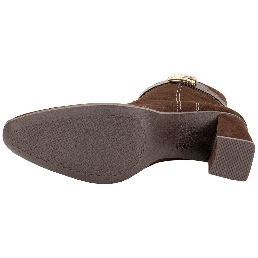 BOTA FEMININA CANO BAIXO MISSISSIPI J1072 Marrom 4