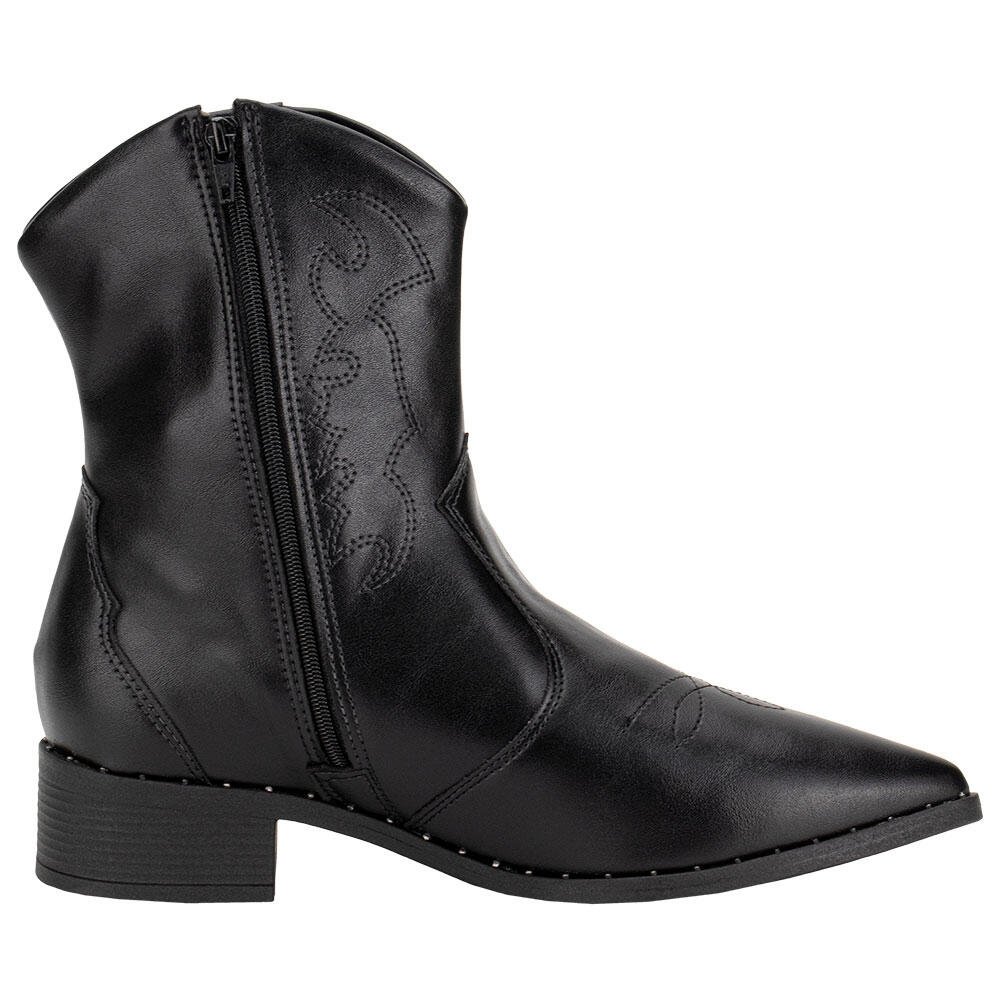BOTA FEMININA COUNTRY CANO BAIXO BEIRA RIO 9091201 Preto 5