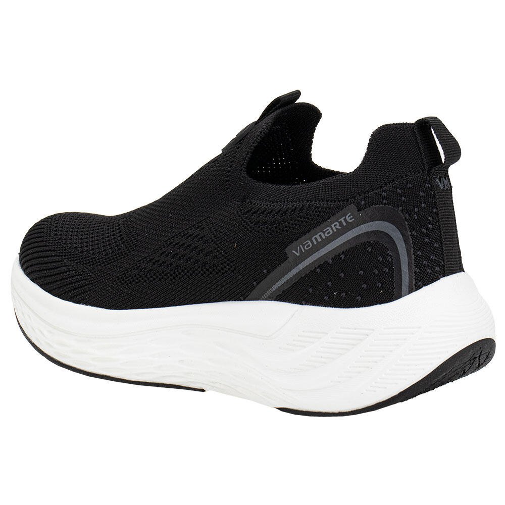 TÊNIS FEMININO SLIP ON VIA MARTE 341002 Preto 3