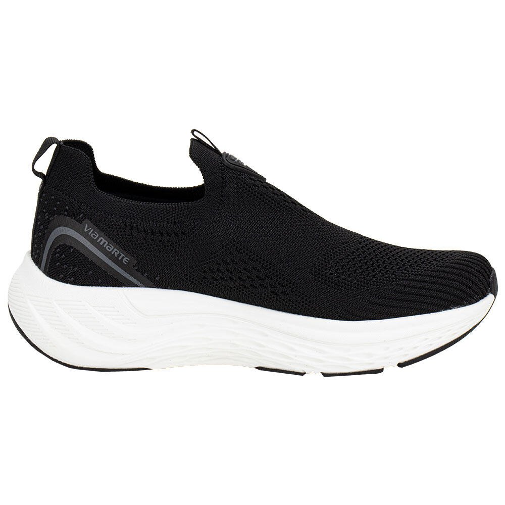TÊNIS FEMININO SLIP ON VIA MARTE 341002 Preto 5