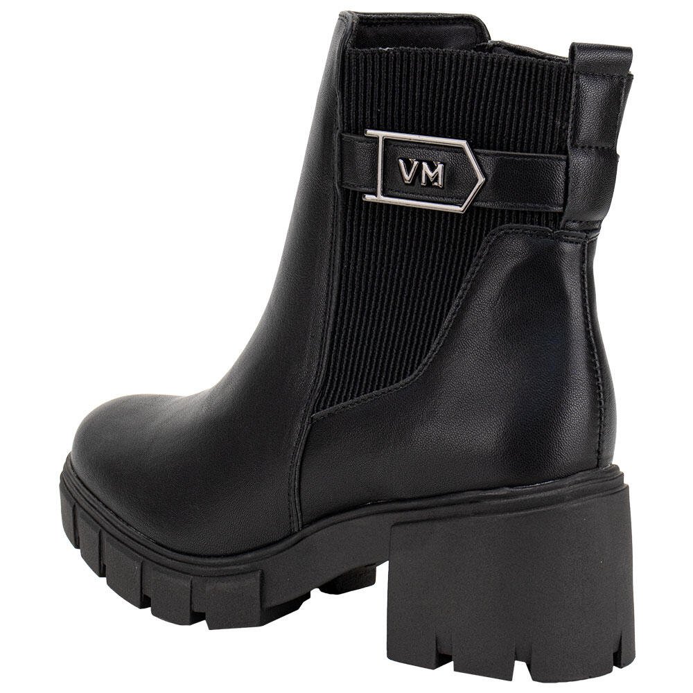 BOTA FEMININA CANO BAIXO VIA MARTE 001007 Preto 3