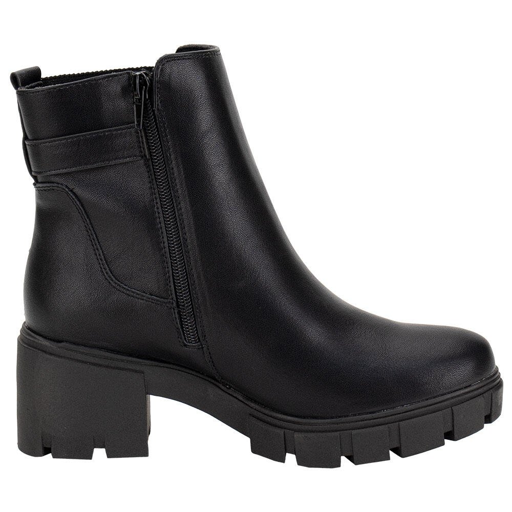 BOTA FEMININA CANO BAIXO VIA MARTE 001007 Preto 5
