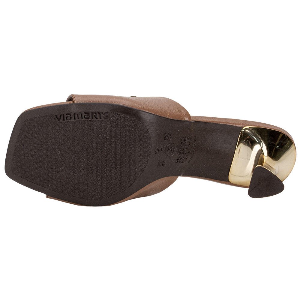 TAMANCO FEMININO SALTO TAÇA VIA MARTE 166036 Marrom 4