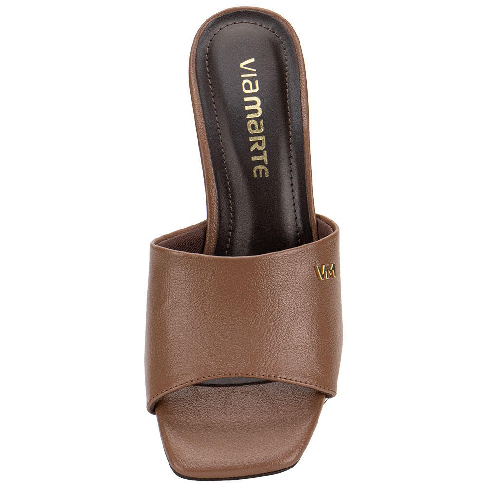 TAMANCO FEMININO SALTO TAÇA VIA MARTE 166036 Marrom 5