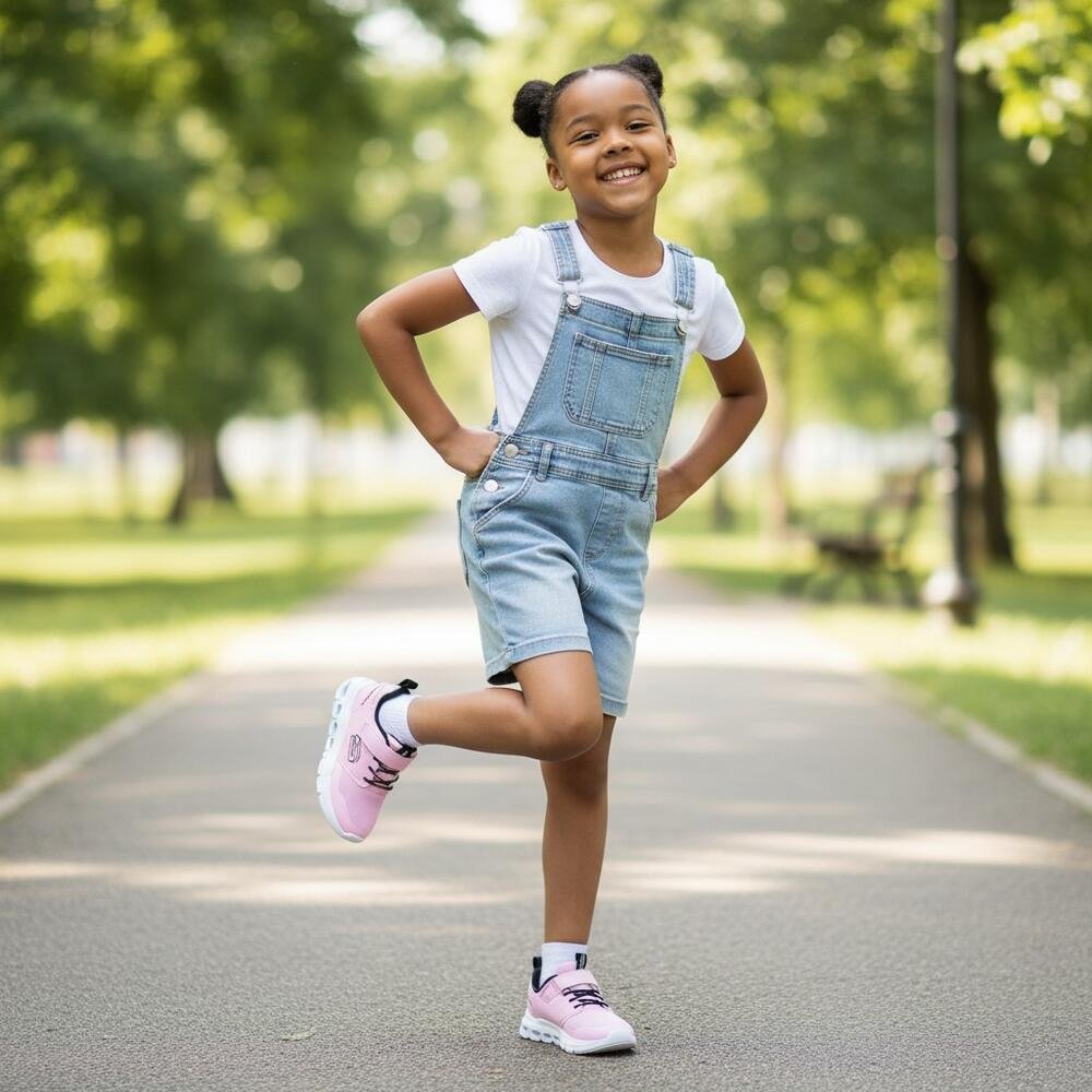 TÊNIS INFANTIL GLIDE STEP FLOW SKECHERS 303677L Rosa 2