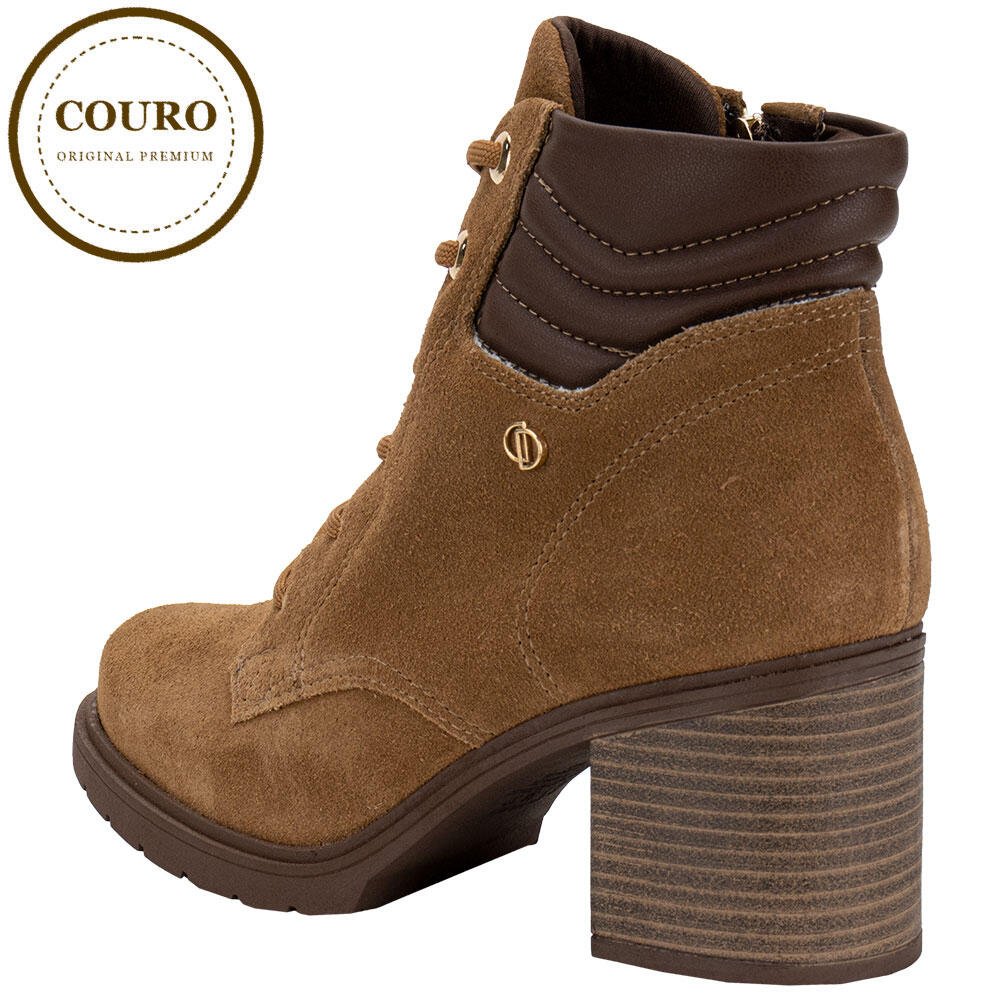 BOTA FEMININA COTURNO DAKOTA D2433 Caramelo 3