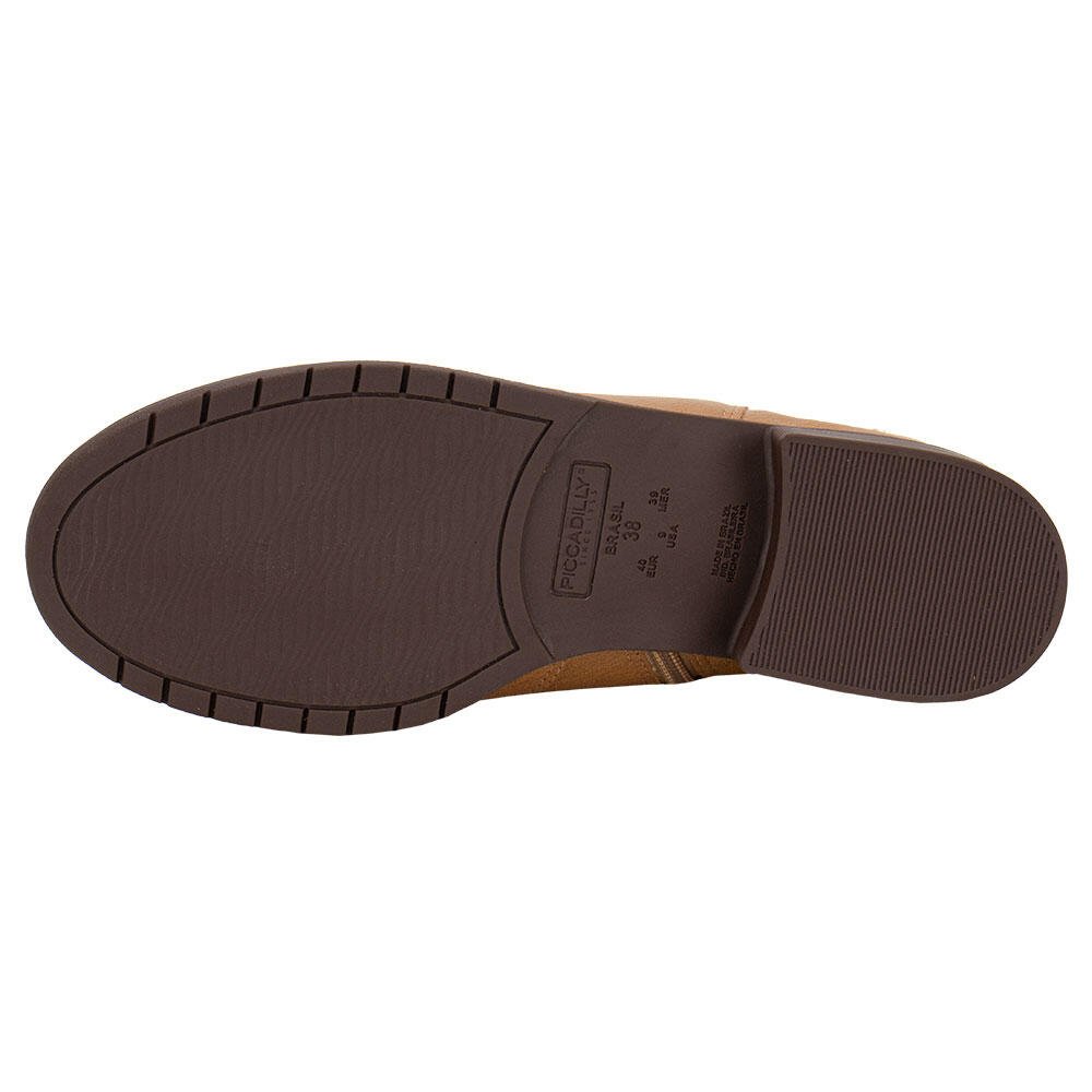 BOTA FEMININA CANO BAIXO PICCADILLY 653025 Caramelo 4