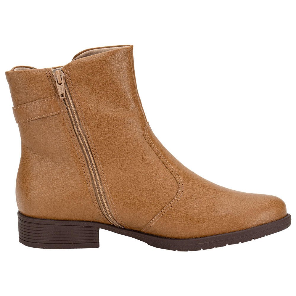 BOTA FEMININA CANO BAIXO PICCADILLY 653025 Caramelo 5