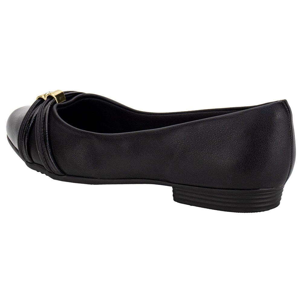 SAPATILHA FEMININA FLAT PICCADILLY 250276 Preto 3