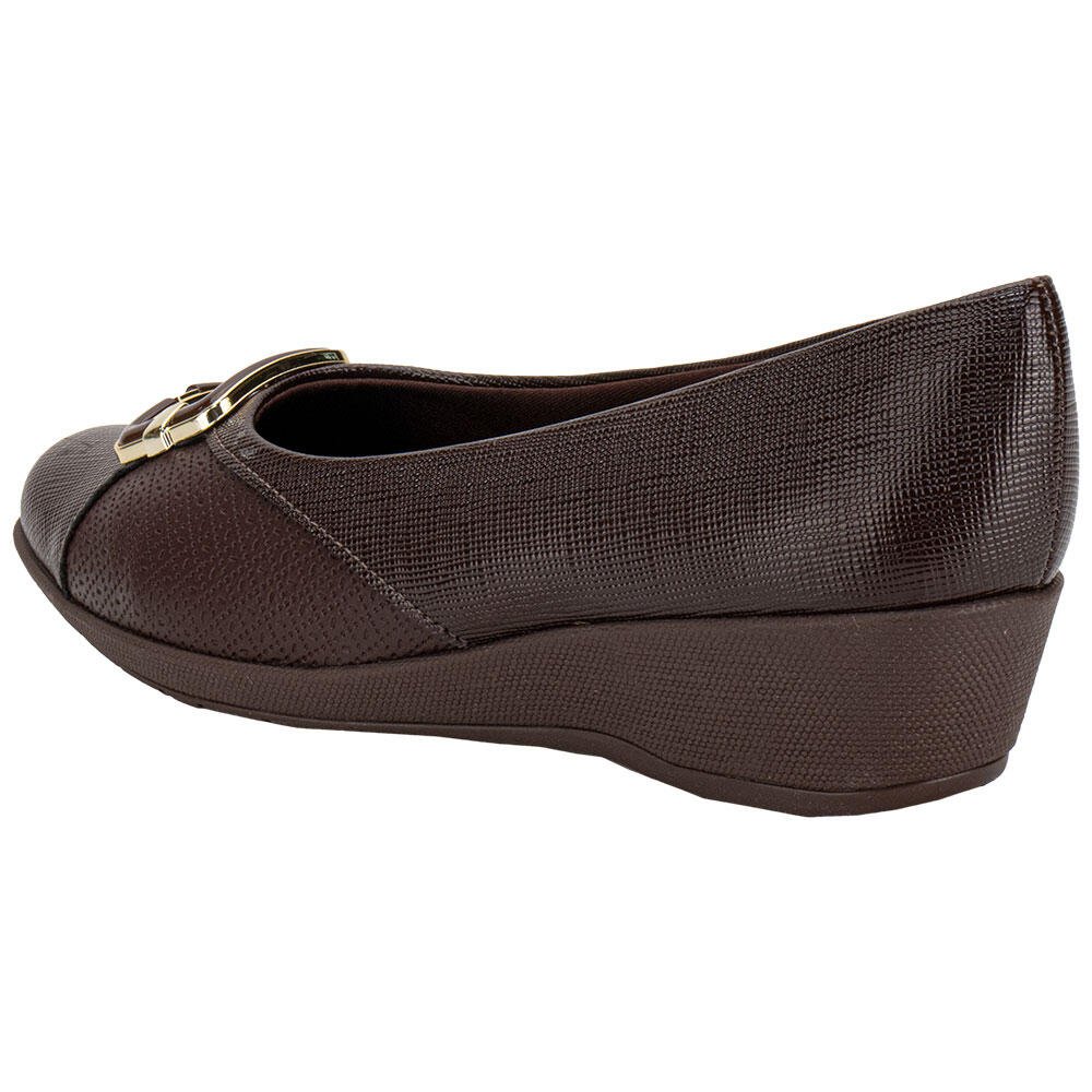 SAPATO FEMININO ANABELA PICCADILLY 143248 Marrom 3