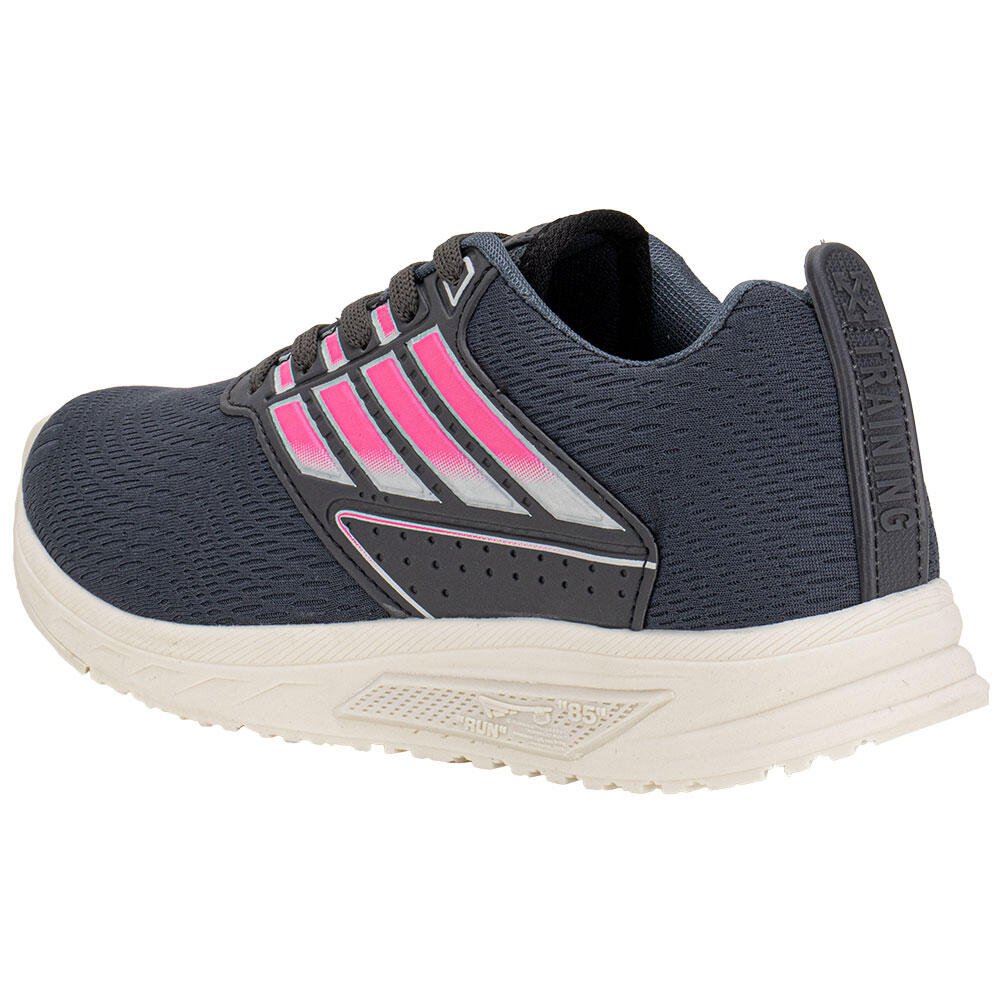 TÊNIS FEMININO ZEUZ 107NX-A Cinza/Rosa 3