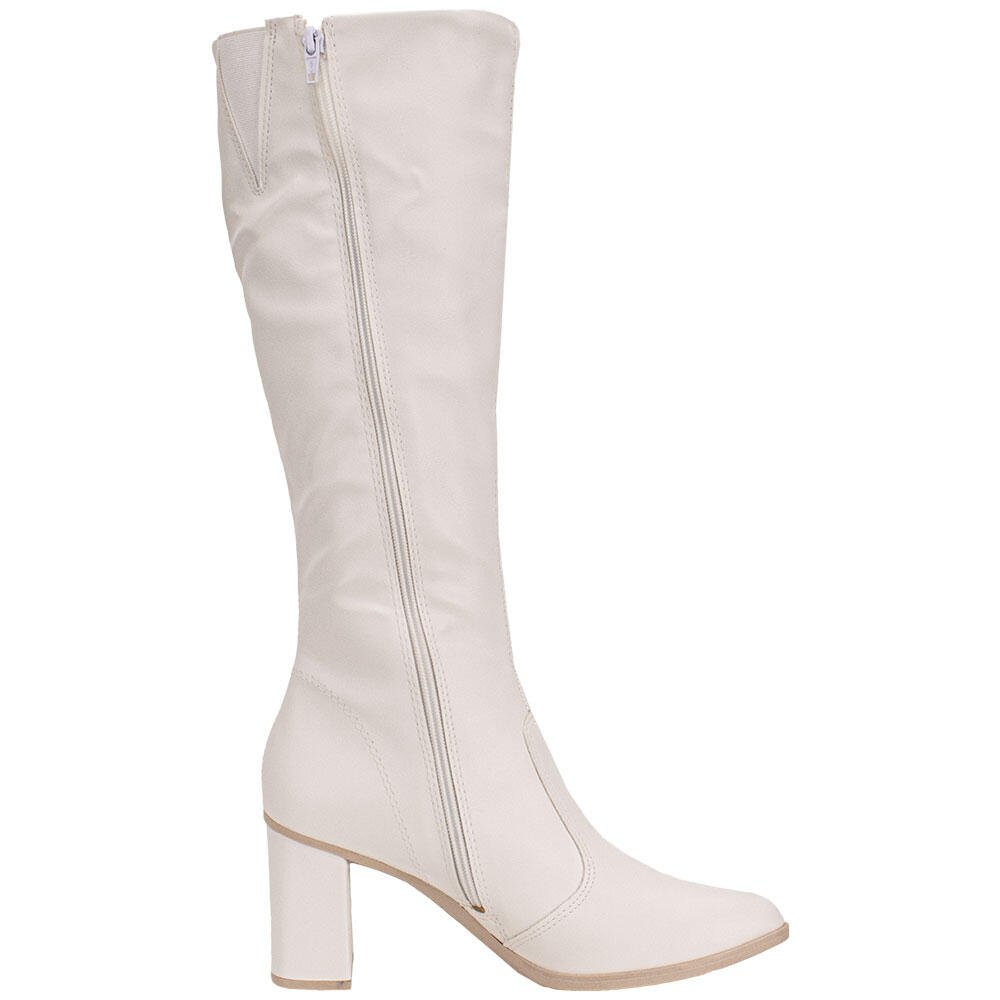 BOTA FEMININA CANO ALTO MISSISSIPI J0841 Branco 5
