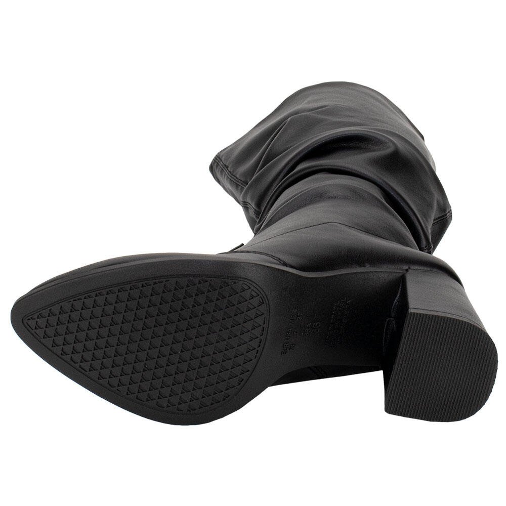 BOTA FEMININA SLOUCH CANO ALTO VIA UNO 954005 Preto 4