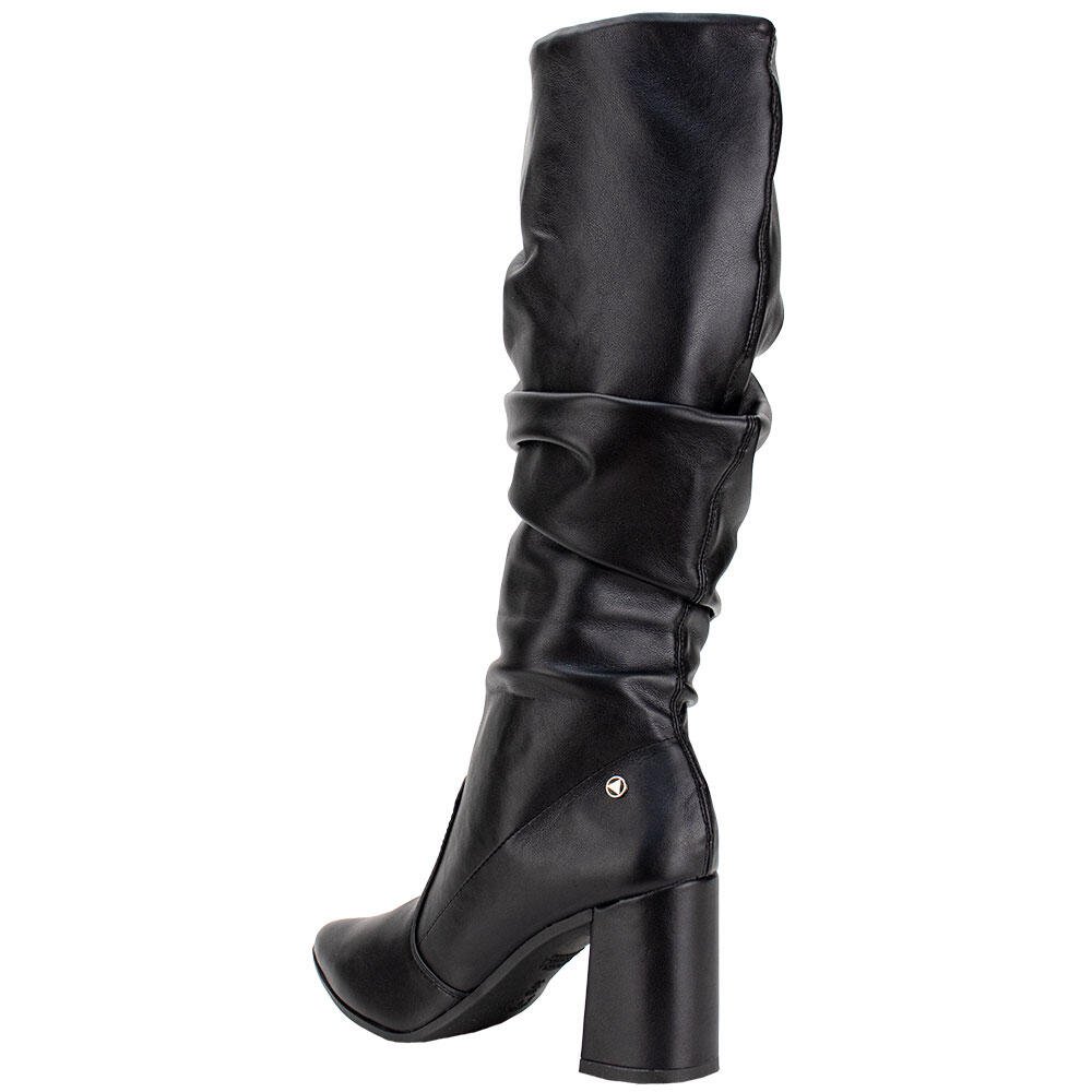 BOTA FEMININA SLOUCH CANO ALTO VIA UNO 954005 Preto 3