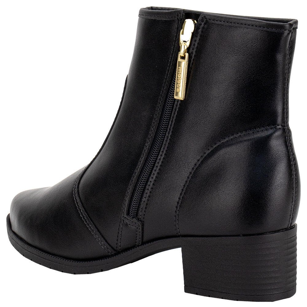 BOTA FEMININA CANO BAIXO MOLECA 5346107 Preto 3
