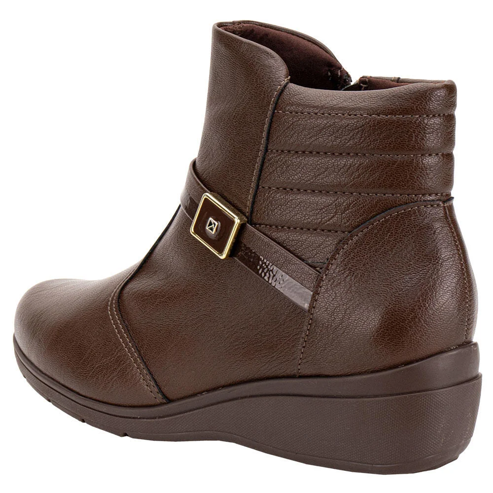 BOTA FEMININA CANO BAIXO MAXI PICCADILLY 117135 Marrom 3
