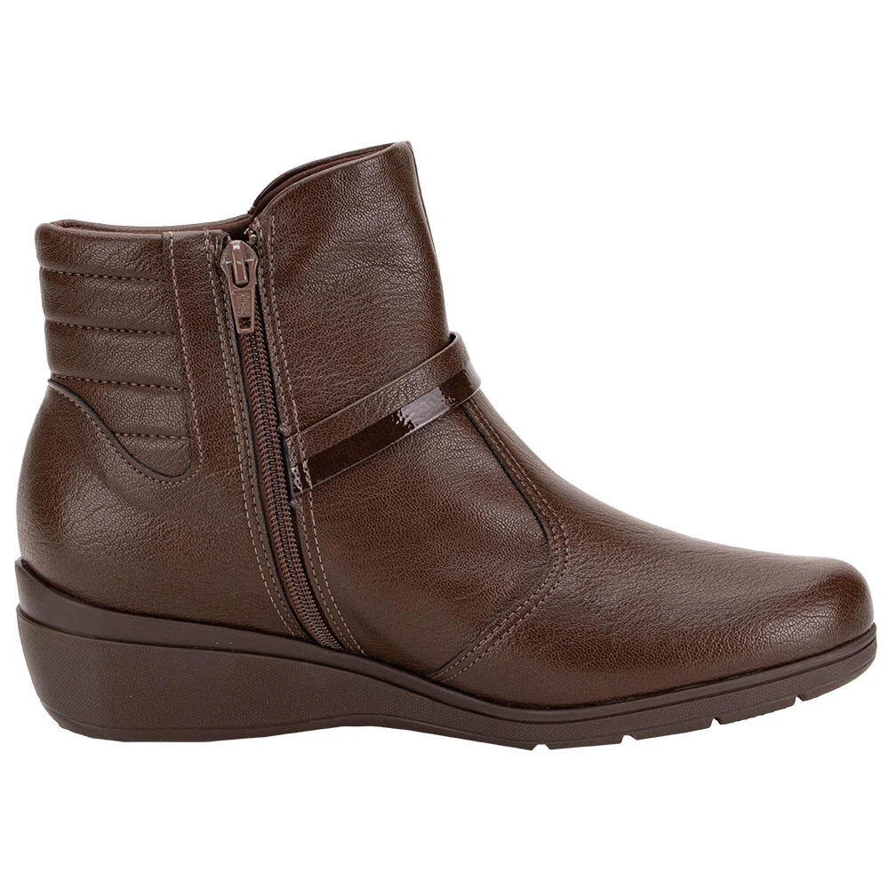 BOTA FEMININA CANO BAIXO MAXI PICCADILLY 117135 Marrom 5